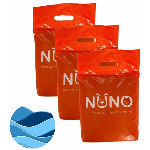 3шт NUNO соевый тофу наполнитель для кошачьего туалета 18L лагуна