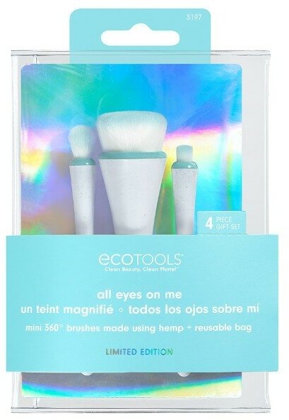 Набор кистей для макияжа со сменными насадками EcoTools Interchangeables Blush + Glow, 3шт.