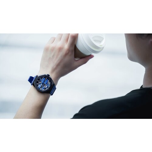 Наручные часы TSAR BOMBA Automatic, черный, синий наручные часы tsar bomba мужские наручные часы tsar bomba automatic power reserve carbon fiber tb8210cf 03 красный