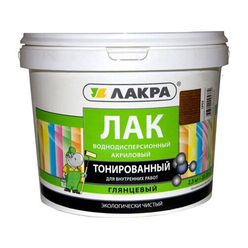 Лак акриловый лакра 2,5кг бесцветный, арт. ЛТ-бес2,5