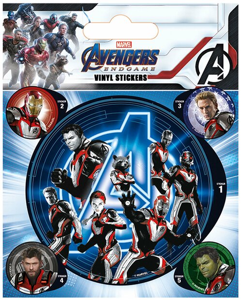 Набор наклеек Avengers Endgame: Quantum Realm Suits