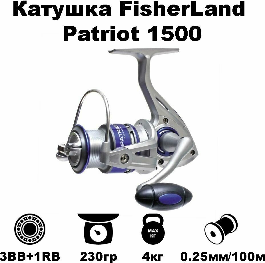 Катушка рыболовная FisherLand Patriot 1500