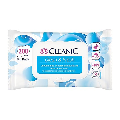 Cleanic Влажные салфетки Clean & Fresh, 200 шт.