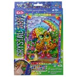 Danko Toys Набор алмазной вышивки Crystal Art Сова и радуга (Cart-01-10) - изображение