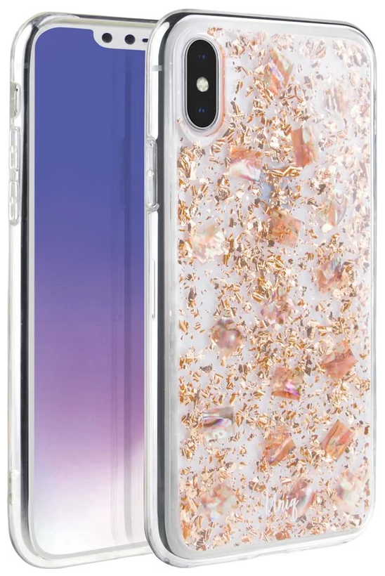 Чехол для iPhone XS Max Uniq Lumence Clear Rose Gold