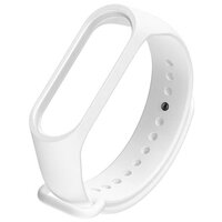 Силиконовый ремешок для фитнес-браслета Xiaomi Mi Band 3 (белый)