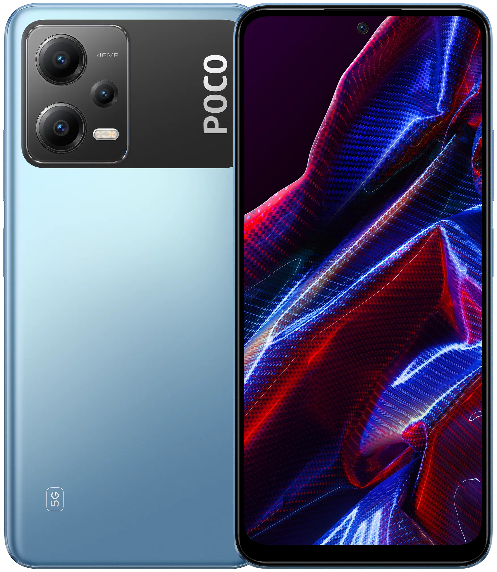 Смартфон Xiaomi POCO X5 5G 8/256 ГБ RU, 2 nano SIM, blue - фотография № 1