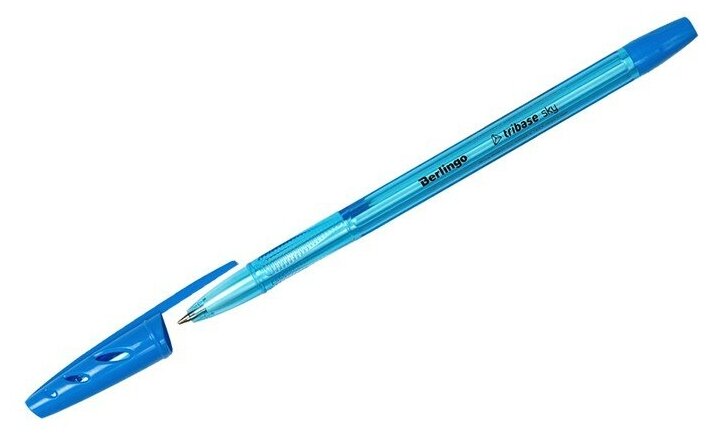 Ручка Berlingo Tribase Sky шариковая синяя 0.7мм - фото №1