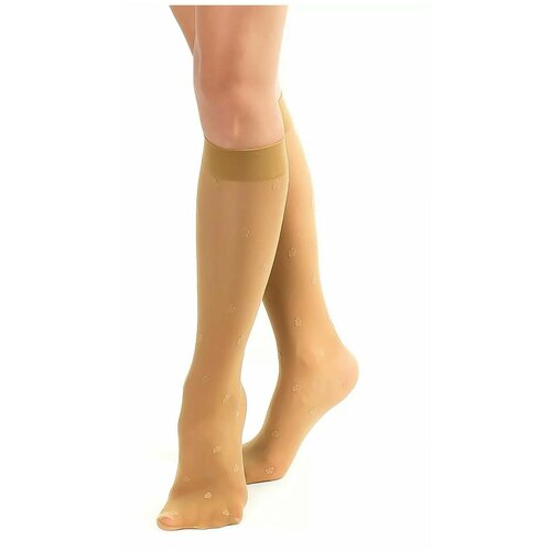 фото Женские носки trasparenze, размер 0, бежевый