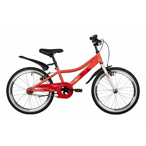 Велосипед детский NOVATRACK 20207CALIBRI1V. CRL22 сталь, коралловый, тормоз V-brake, короткие крылья