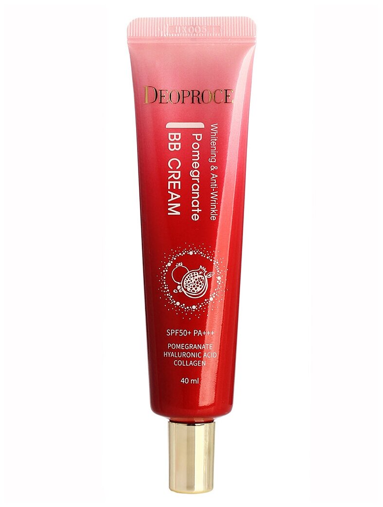 ББ-крем с экстрактом граната Deoproce Whitening And Anti-Wrinkle Pomegranate BB Cream SPF50+Pa+++ (40 мл)