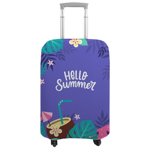 фото Чехол на чемодан 18338, s (55 см) сирень