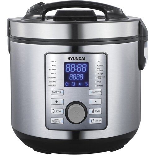 Мультиварка Hyundai HYMC-1617 5л 900Вт серебристыйчерный 725700₽