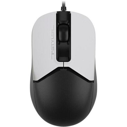 Мышь проводная A4TECH - чёрный белый USB 83000₽