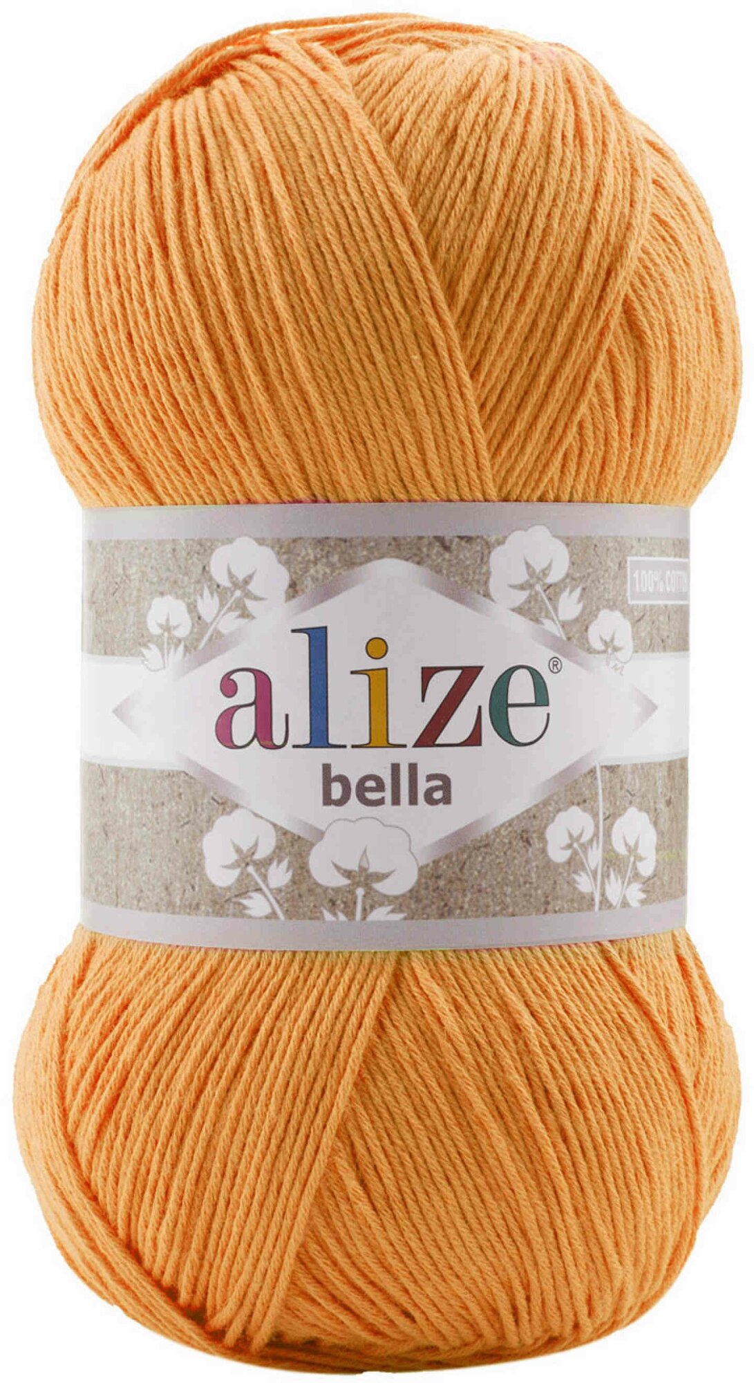 Пряжа Alize Bella 100 тыква (83), 100%хлопок, 360м, 100г, 5шт