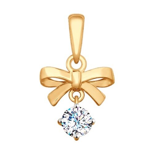 фото Подвеска из золота с фианитом 035380 sokolov