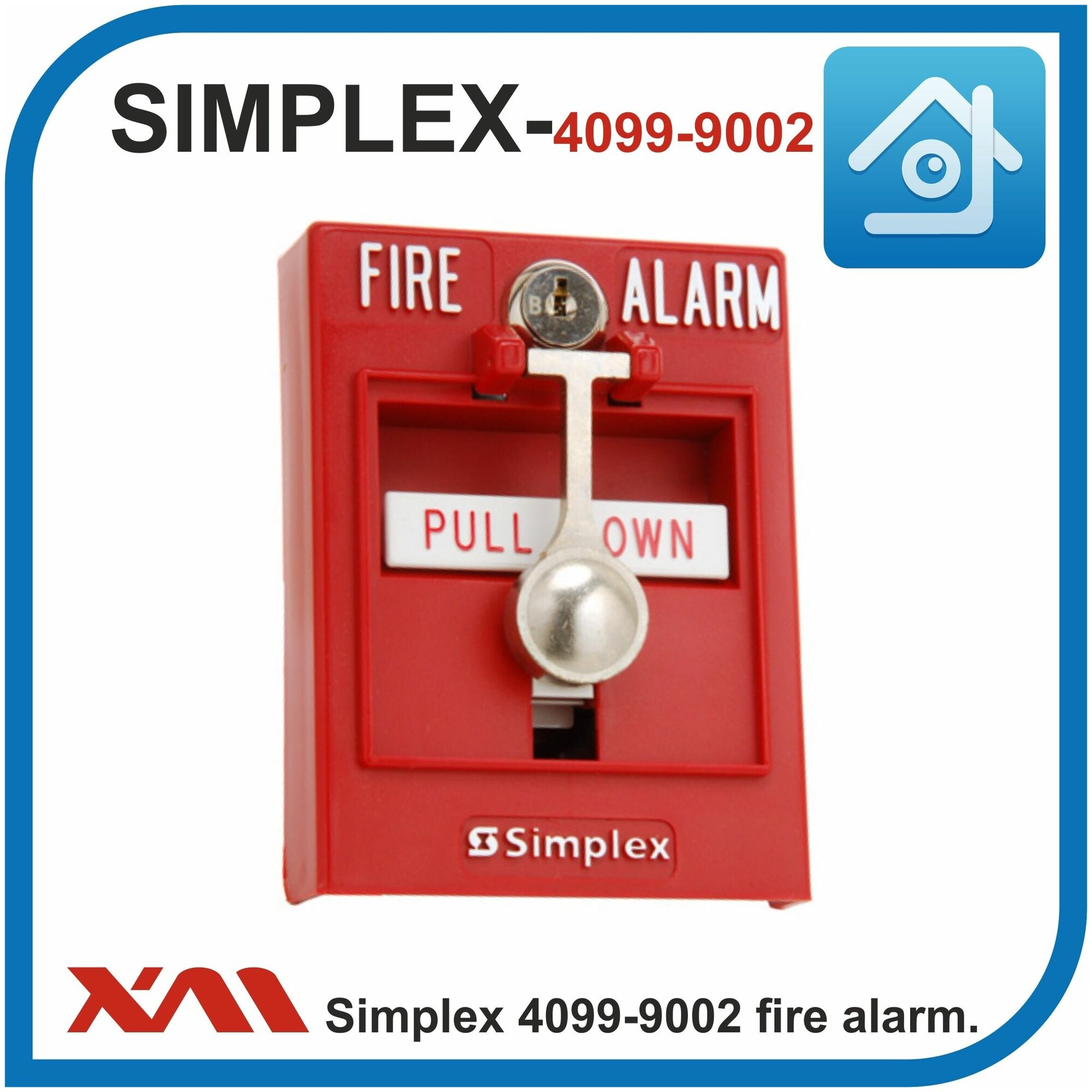 Извещатель пожарный ручной Simplex 4099-9002 fire alarm box (без защитного стекла)