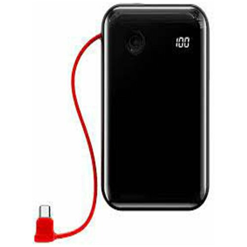Power Bank 10000 mAh с кабелем Type-C Baseus Mini S Digital Display 3A Black 199500₽
