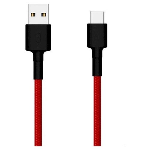 XIAOMI Кабель Xiaomi Mi Braided (SJV4110GL), Type-C - USB, 1 м, нейлоновая оплетка, красный