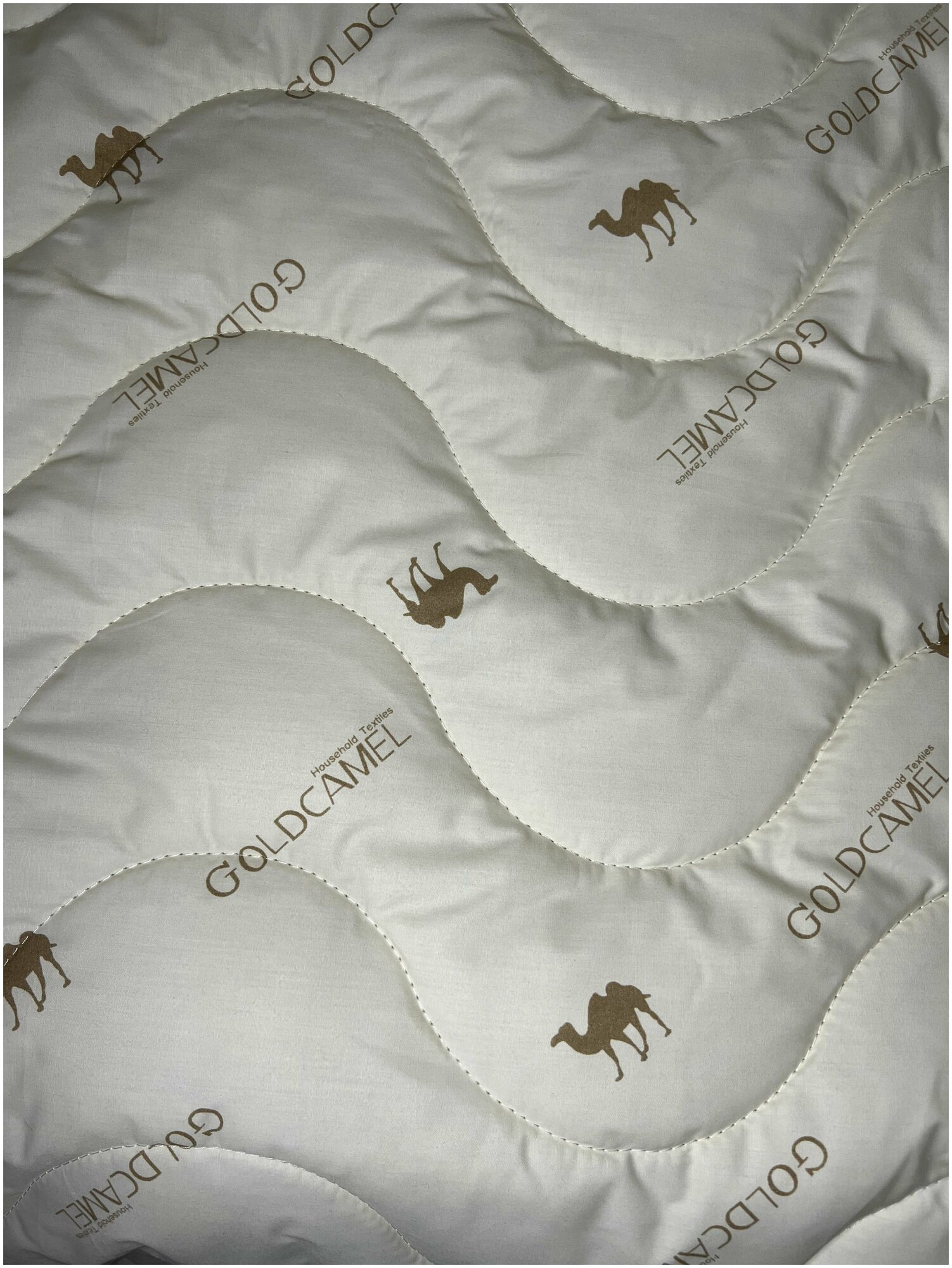 Одеяло 1.5 спальное (140х205 см) тик Верблюжья шерсть всесезонное ОИ - фотография № 9