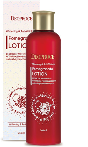 Лосьон для лица антивозрастной Deoproce Whitening And Anti-Wrinkle Pomegranate Lotion 260мл - фото №6