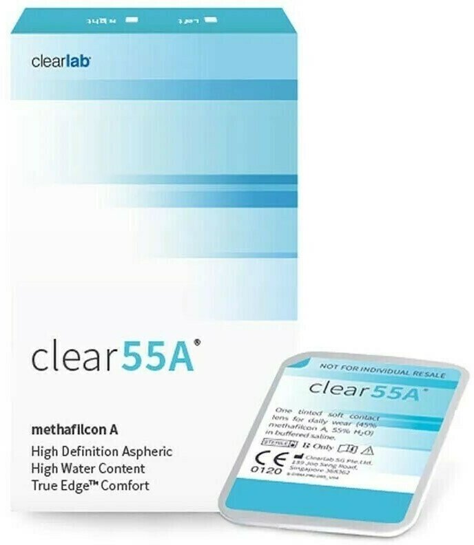 Контактные линзы Clearlab Clear 55A (Клеар 55А) (6 линз) Ежемесячные -5.00 R.8.7