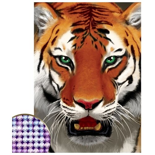 фото Школа талантов набор алмазной вышивки тигр (2384584) 15х21 см