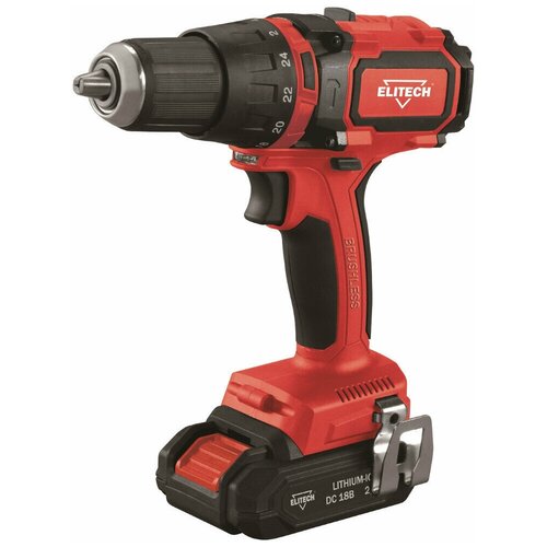 Аккумуляторная дрель-шуруповерт Elitech ДА 18УБЛ2 Е220100200 электроинструмент подарок на день рождения мужчине любимому папе дедушке парню 785000₽