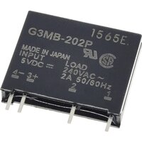 Реле твердотельное (SSR) G3MB-202P, 5 В (DC), 2 А, контакты NO