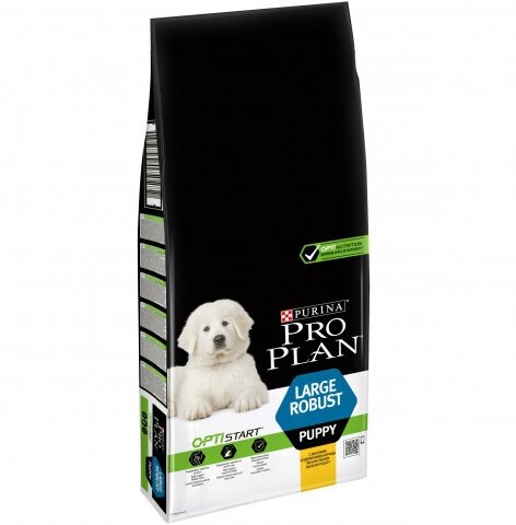 PRO PLAN Puppy Large Robust сухой корм для щенков крупных пород от 25 кг с мощным телосложением Курица 12 кг