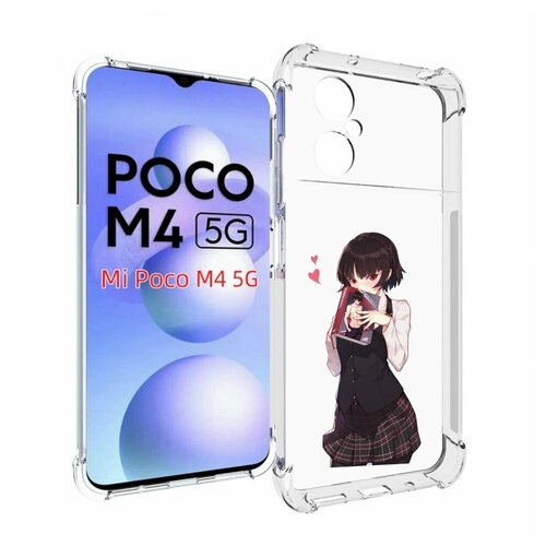 Чехол MyPads Persona 5 - Makoto Niijima для Xiaomi Poco M4 5G задняя-панель-накладка-бампер
