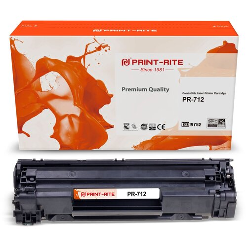 Картридж лазерный Print-Rite TFH919BPU1J PR-712 712 black ((1500стр.) для Canon LBP-3010/3020) (PR-712)