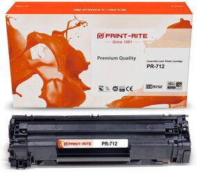 Картридж лазерный Print-Rite TFH919BPU1J PR-712 712 black ((1500стр.) для Canon LBP-3010/3020) (PR-712)