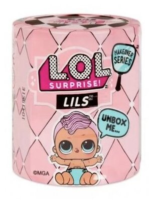 Кукла-сюрприз L.O.L. Surprise Lils Makeover 5 серия 2 волна, 7 см, 557098 светло-розовый