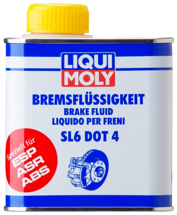 Тормозная жидкость LIQUI MOLY Bremsflussigkeit SL6 DOT 4 0.5 л