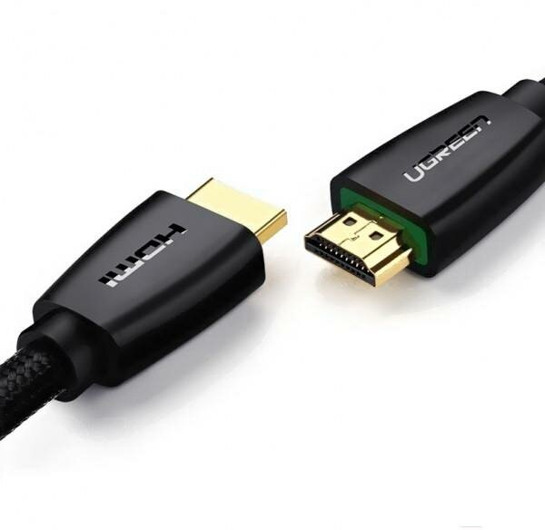 Кабель UGREEN HDMI Male To Male Cable With Braid. Длина: 5м. Цвет: черный - фото №5