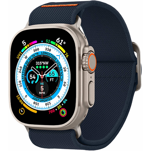 Ремешок Spigen Lite Fit Ultra Watch Band для Apple Watch 42 мм, 44 мм, 45 мм, Ultra 49 мм (AMP05984) синий чехол spigen на samsung galaxy watch 5 4 44 mm acs03475 ultra hybrid спиген для галакси вотч противоударный прозрачный