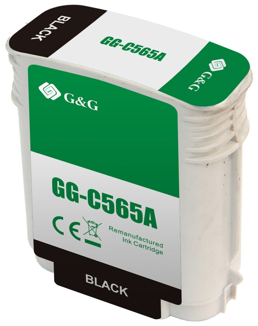 Картридж G&G GG-C565A совместимый (HP 82 - CH565A) черный 72 мл