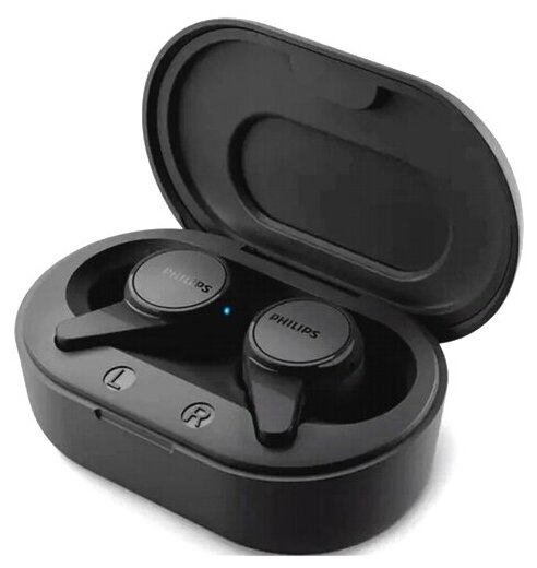 Bluetooth наушники вкладыши с микрофоном TWS Philips TAT1207BK/10 беспроводная мобильная гарнитура, чёрные