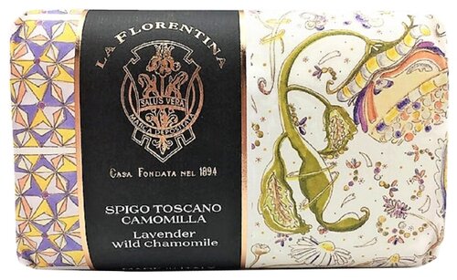 La Florentina Мыло кусковое Giardino Segreto Lavender & Wild Chamomile, 270 г