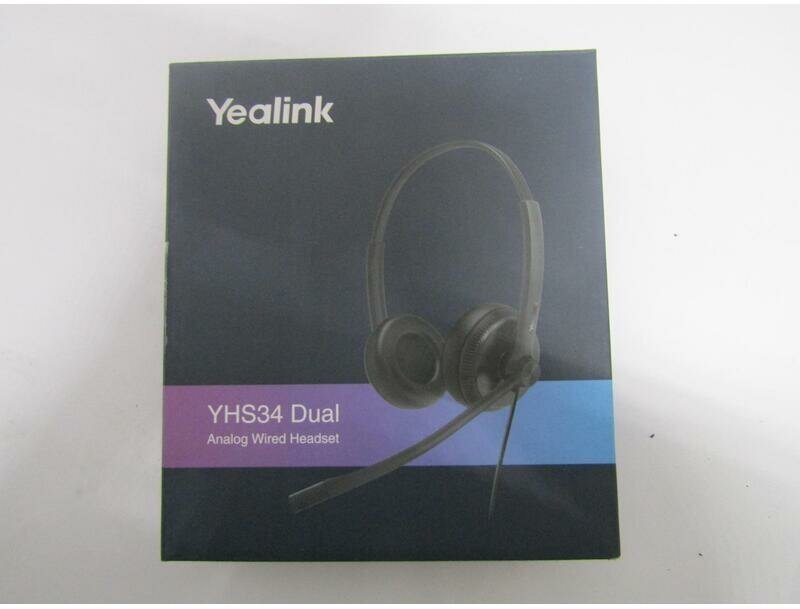 Компьютерная гарнитура Yealink YHS34 Dual (черный)