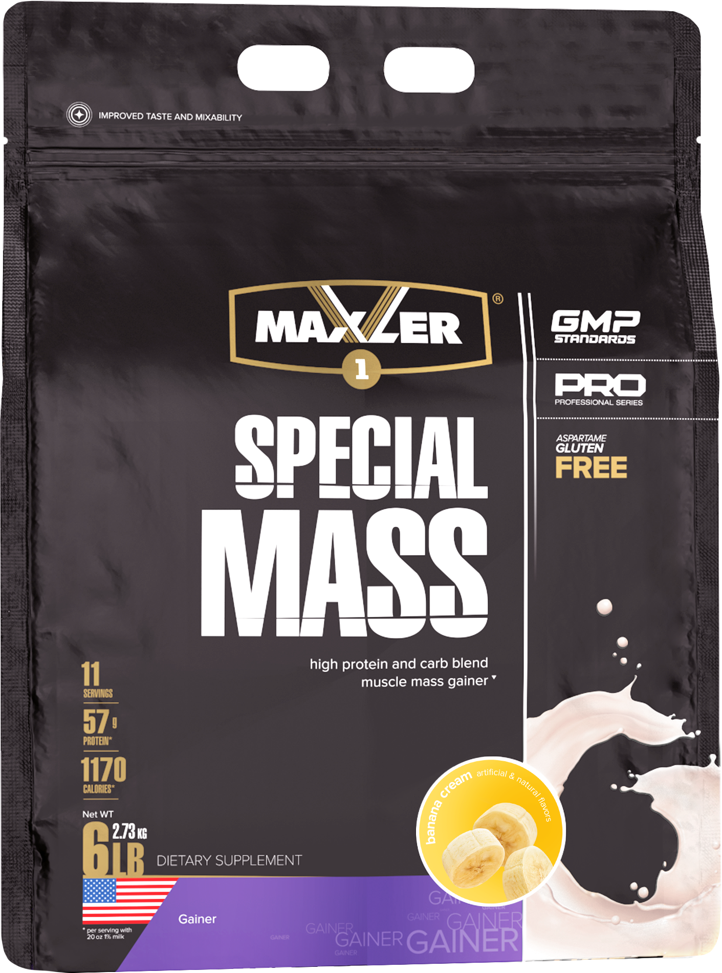 MAXLER USA Special Mass Gainer 6lb ( ) 2.73  (Banana Cream)