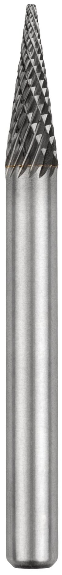Борфреза NORGAU Indusrtrial диаметр 6 мм твердосплавная коническая типа М с заостренной вершиной и заточкой DCM