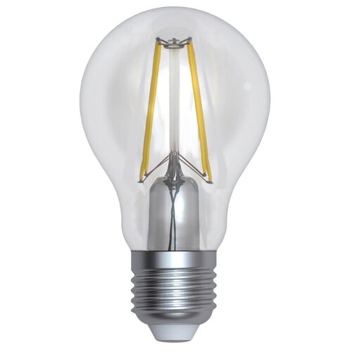 фото Светодиодная лампа uniel led-a60-10w/4000k/e27/cl/dim gla01tr диммируемая. форма "а", прозрачная. серия air. белый свет (4000k). картон.