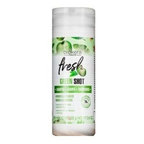 Salerm Cosmetics шампунь Biokera Fresh Green Shot с зеленым чаем и алоэ вера, 100 мл salerm cosmetics шампунь biokera fresh green shot с зеленым чаем и алоэ вера 300 мл