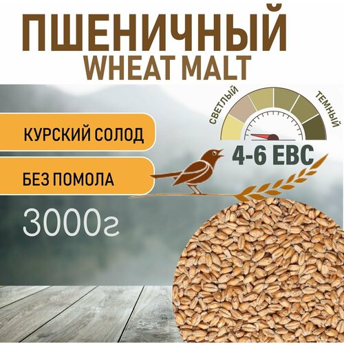 Солод пшеничный wheat ЕВС 4-6 (Курский солод) 3 КГ