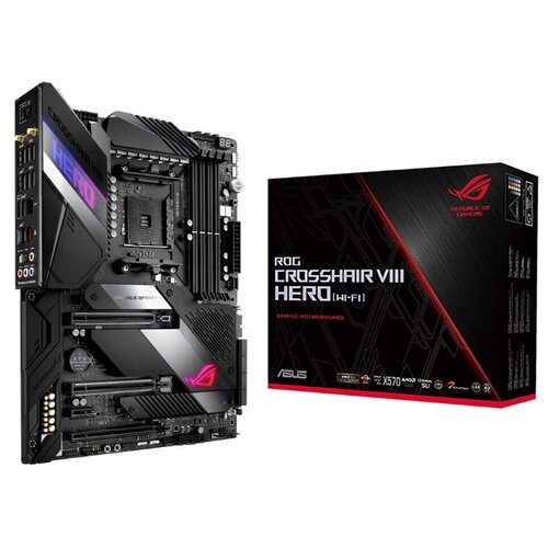 фото Материнская плата asus rog crosshair viii hero (wi-fi) ,