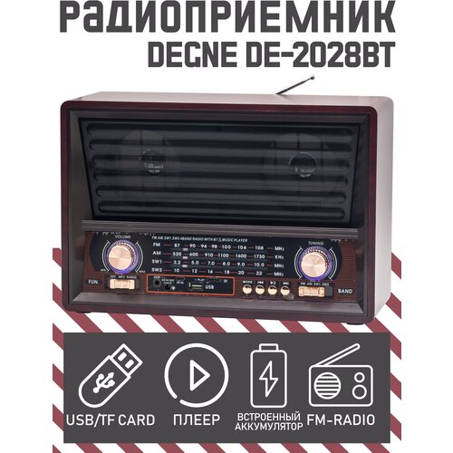 Радиоприемник DEGNE DE-2028BT black