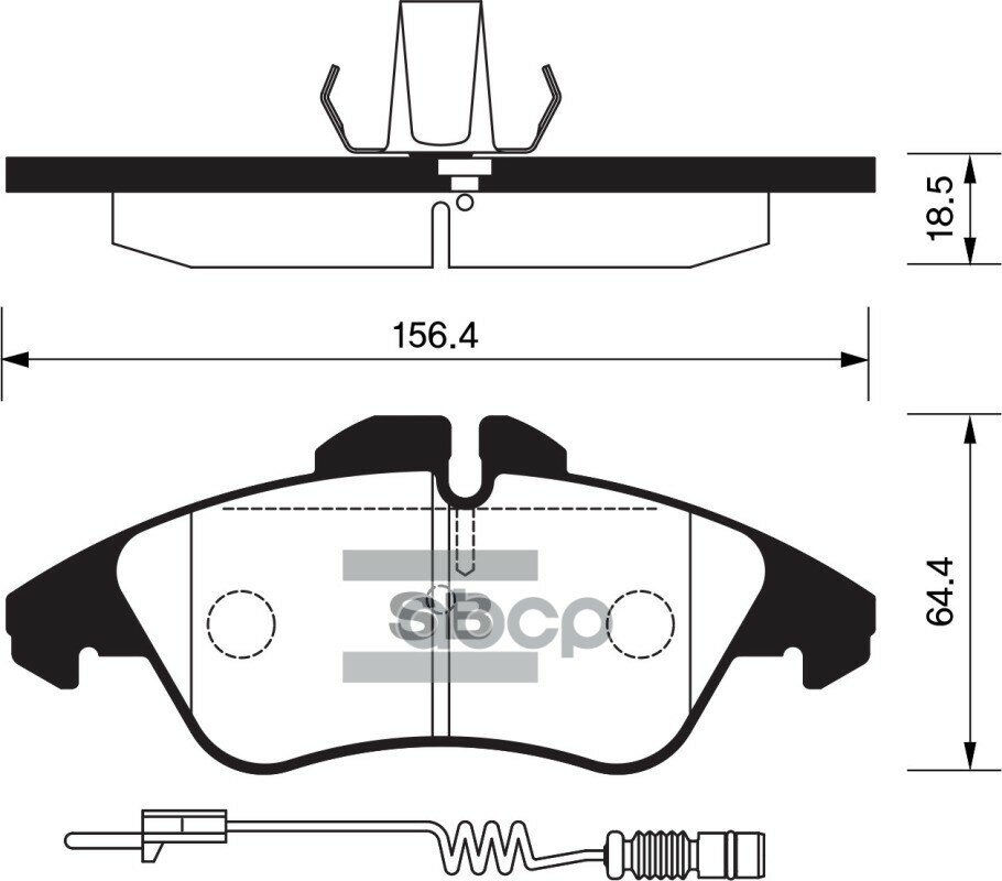 Колодки Тормозные Передние Sangsin brake арт. SP1273