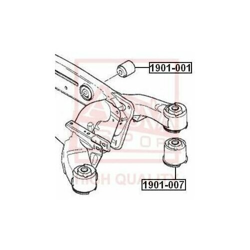 Сайлентблок задней балки 1901007